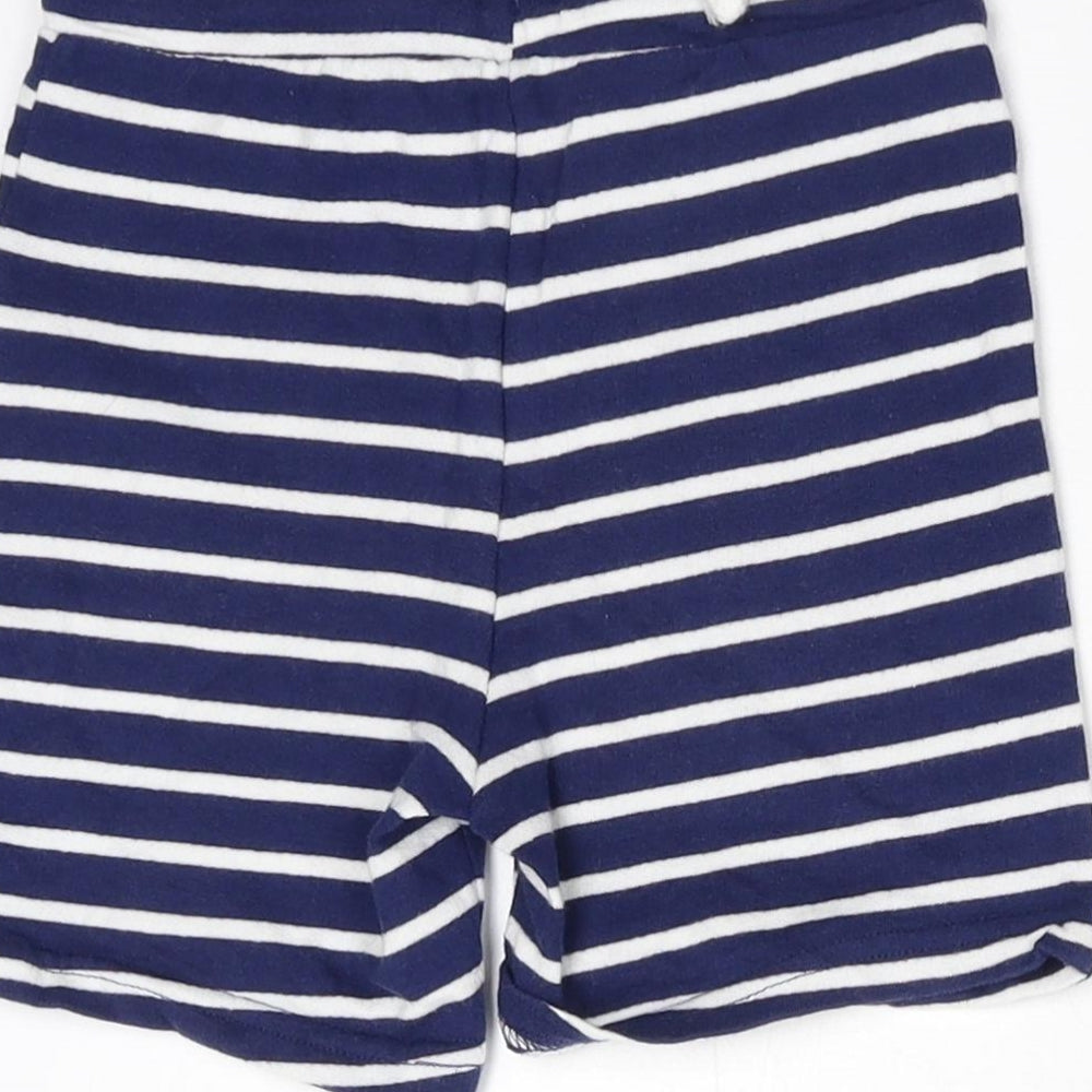 So Cute Girls Blue Striped Utility Shorts Size 2-3 Years