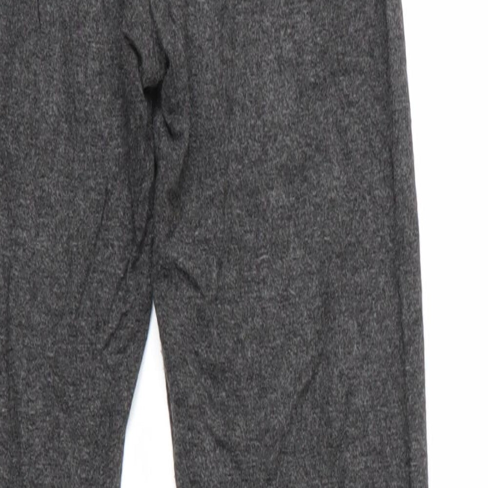 Topshop Womens Grey Cropped Leggings Size 6 L25 in - Topshop
