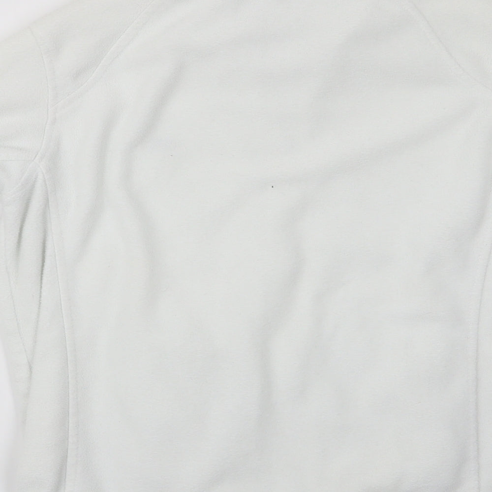 Preworn Womens White Windbreaker Jacket - Fleece