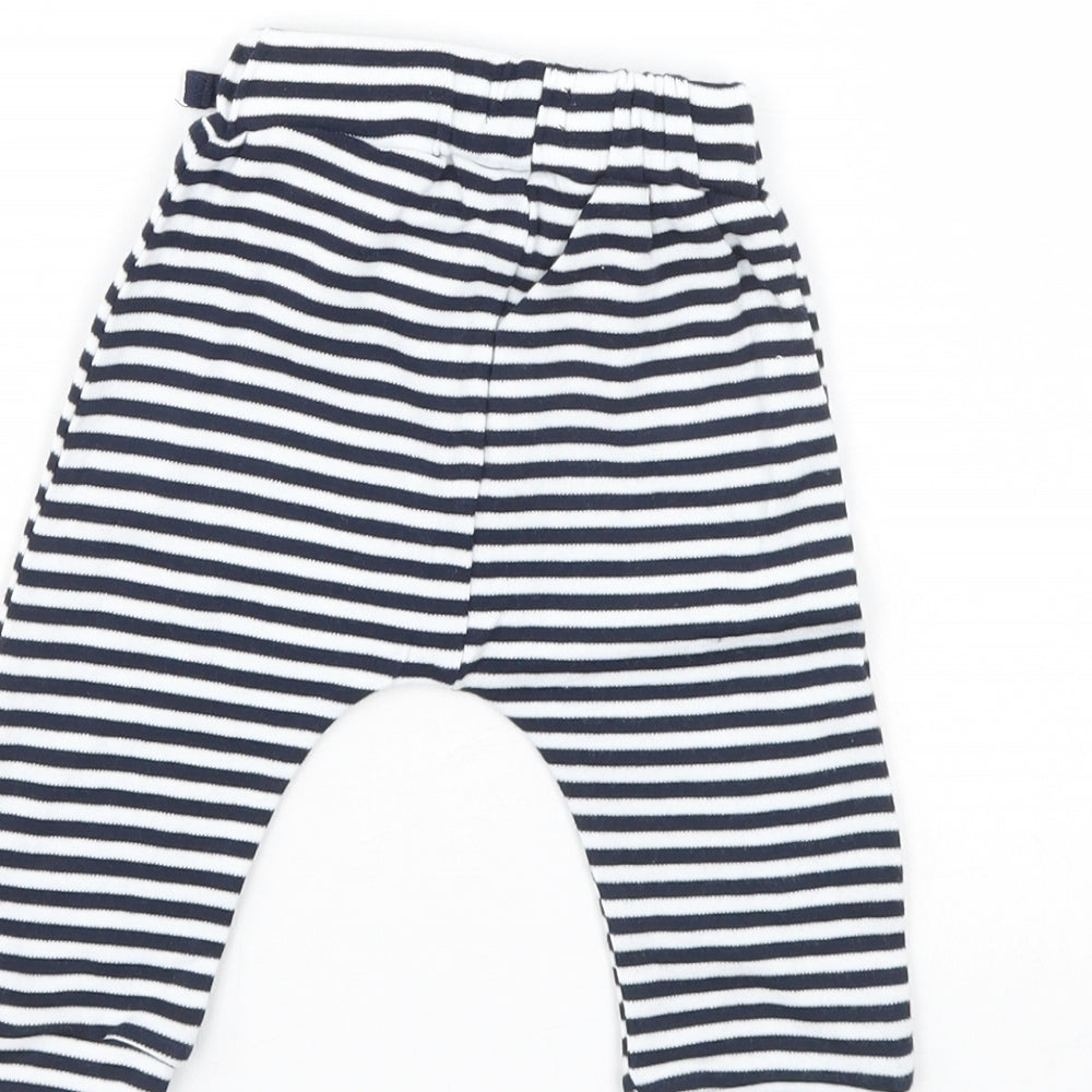 Very Girls Blue Striped Sweatpants Leggings Size 3-6 Months
