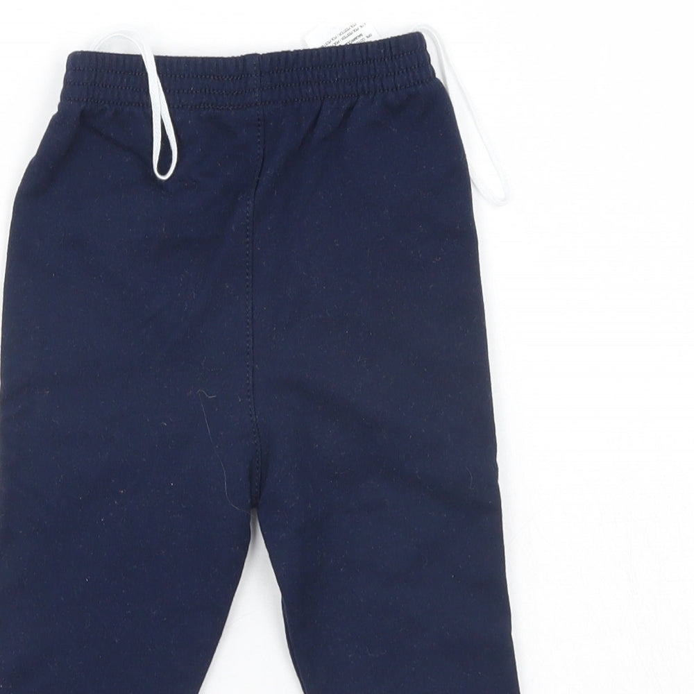 Preworn Boys Blue Sweatpants Trousers Size 6-9 Months