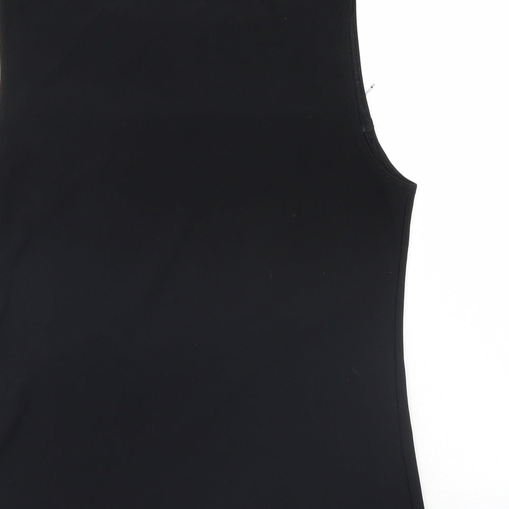 Preworn Womens Black Basic Tank Size L