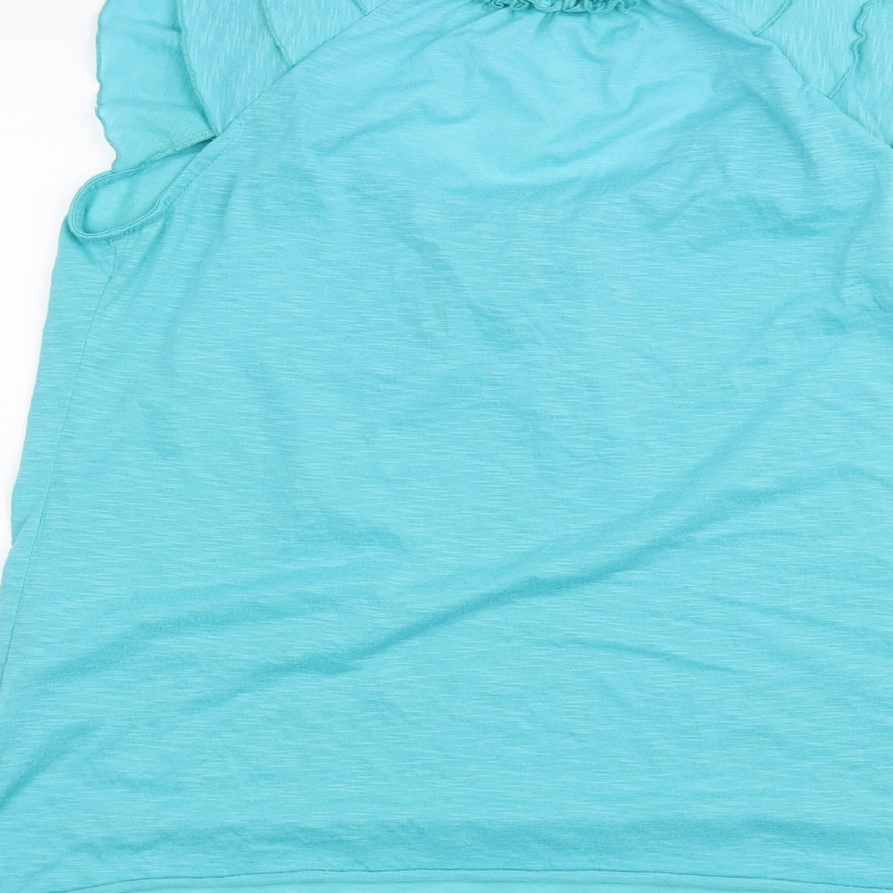 Preworn Womens Blue Basic T-Shirt Size M