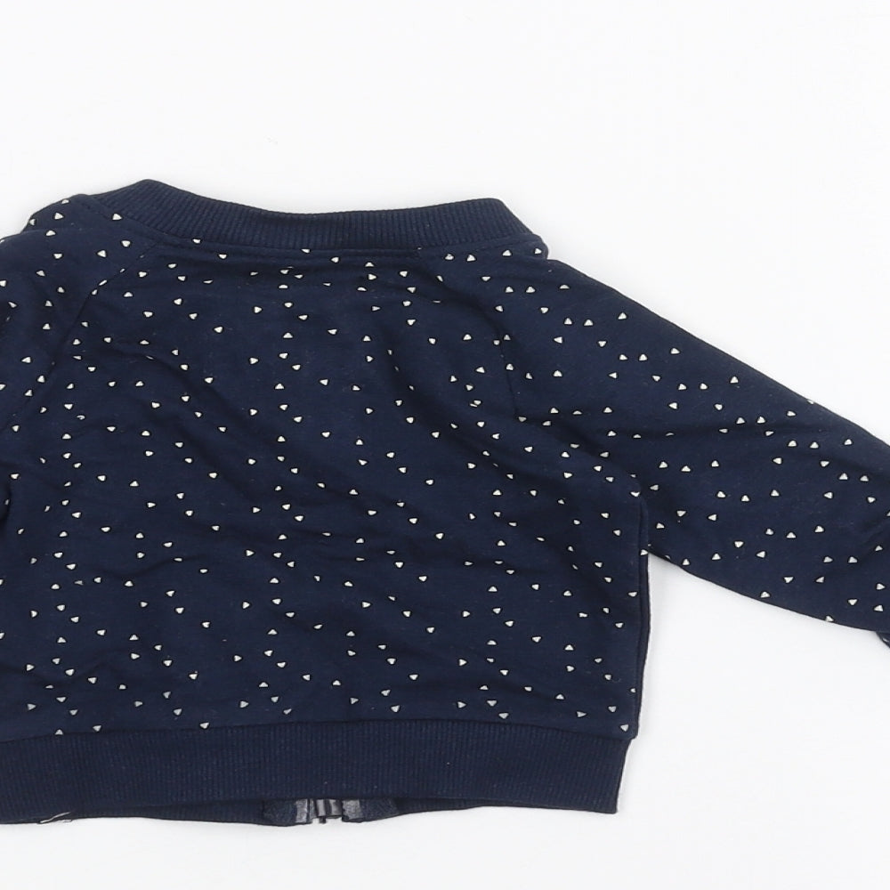 Dirkje Baby Blue Full Zip Jumper Size 0-3 Months