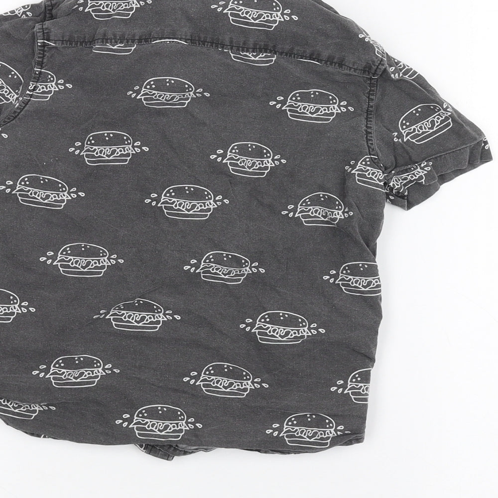 Next Boys Black Basic Button-Up Size 6 Years