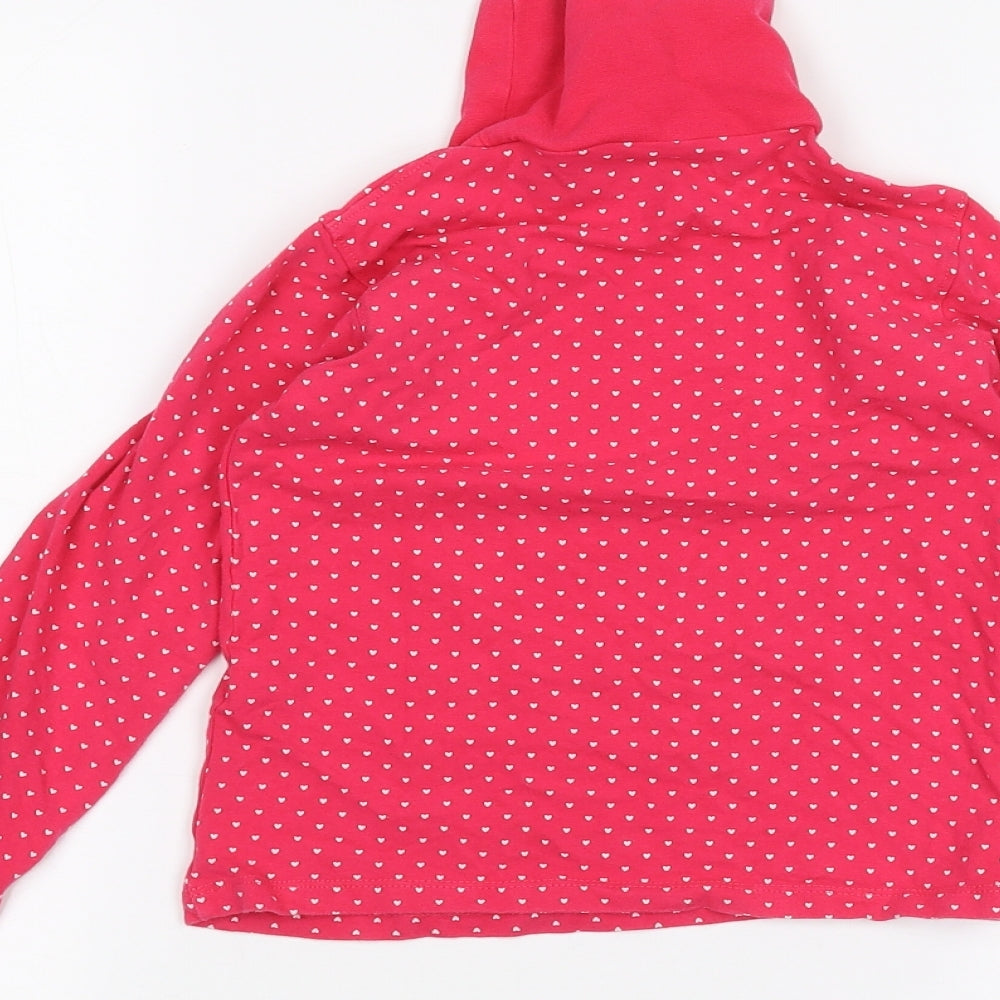 pink & black Girls Pink Polka Dot Basic T-Shirt Size 5-6 Years