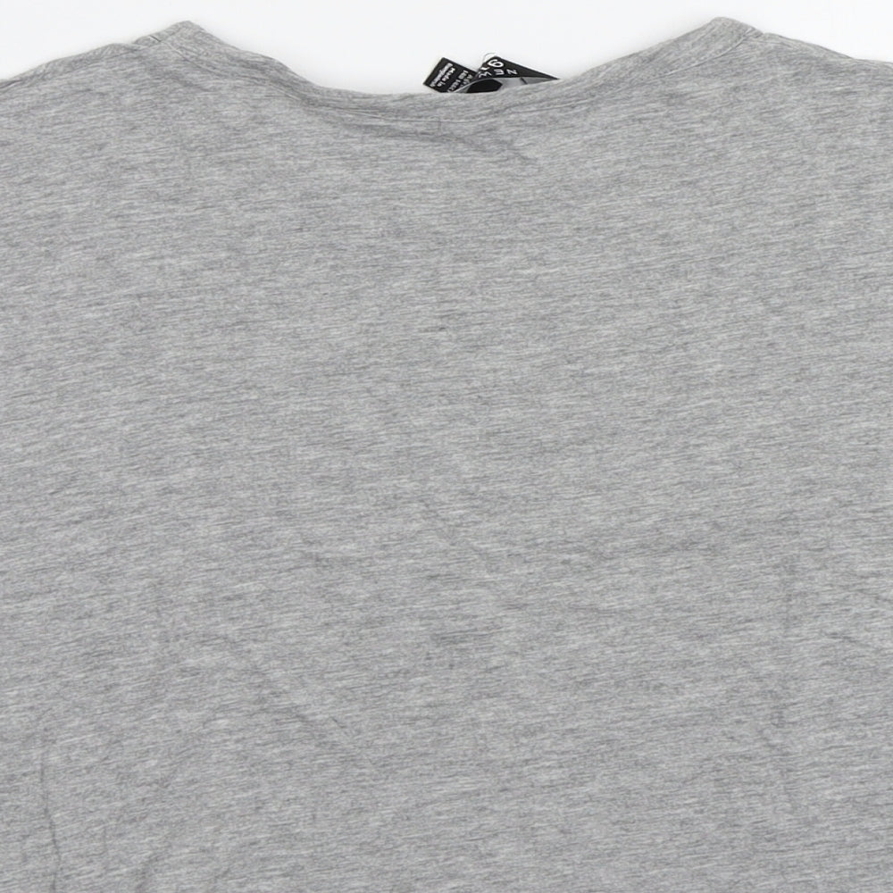 New Look Girls Grey Basic T-Shirt Size 10-11 Years