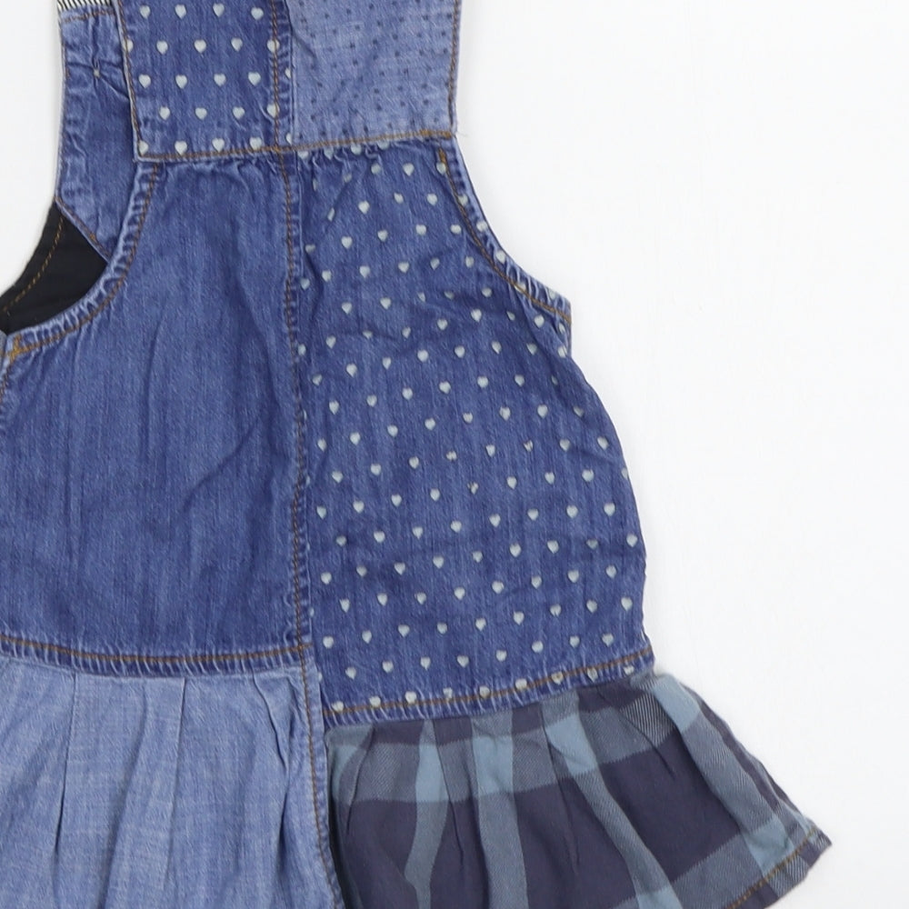 NEXT Baby Blue Check A-Line Size 12-18 Months