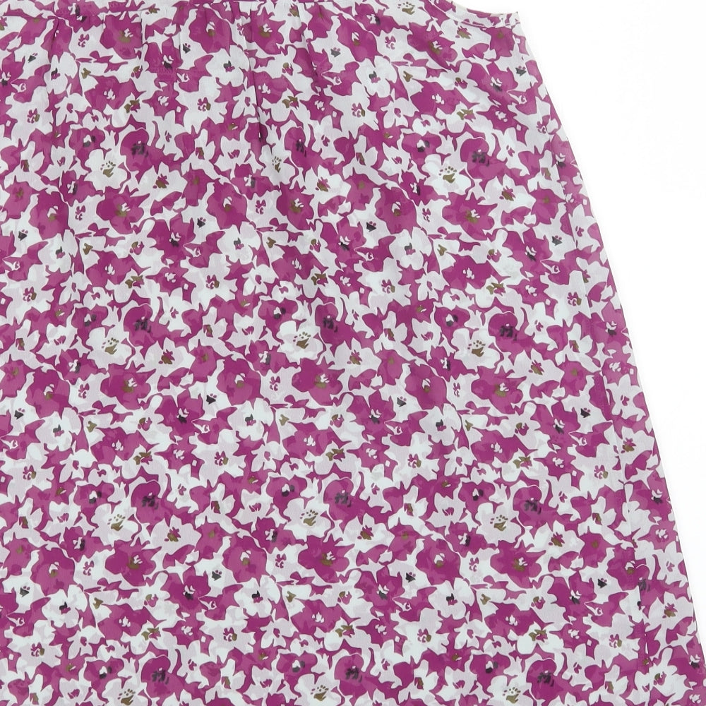 MUSHMUSH Womens Multicoloured Floral Basic Blouse Size M