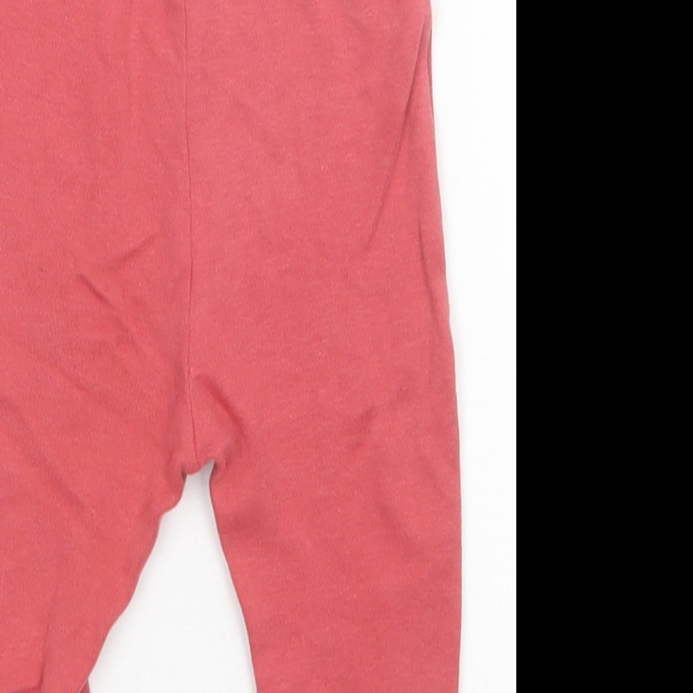 Nutmeg Girls Pink Sweatpants Trousers Size 3-6 Months