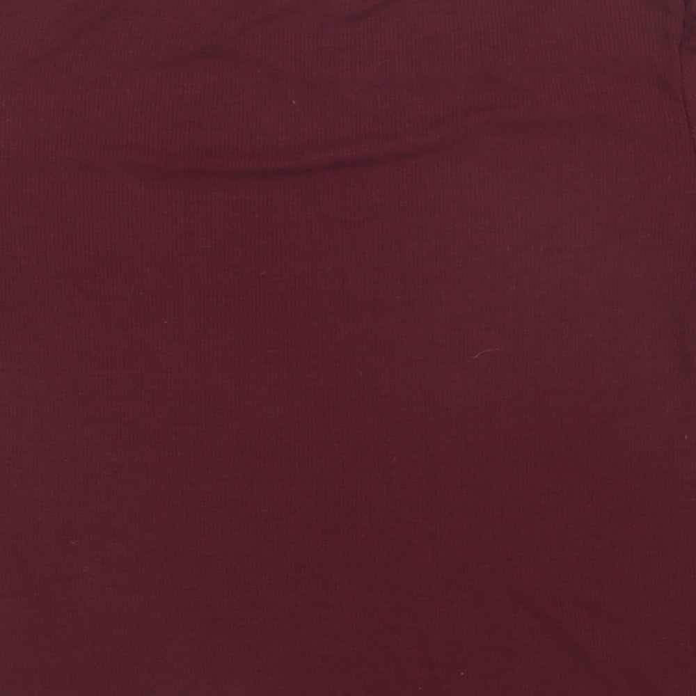 New Look Womens Red Basic T-Shirt Size 16