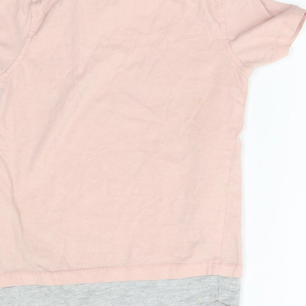 George Girls Pink Basic T-Shirt Size 2-3 Years