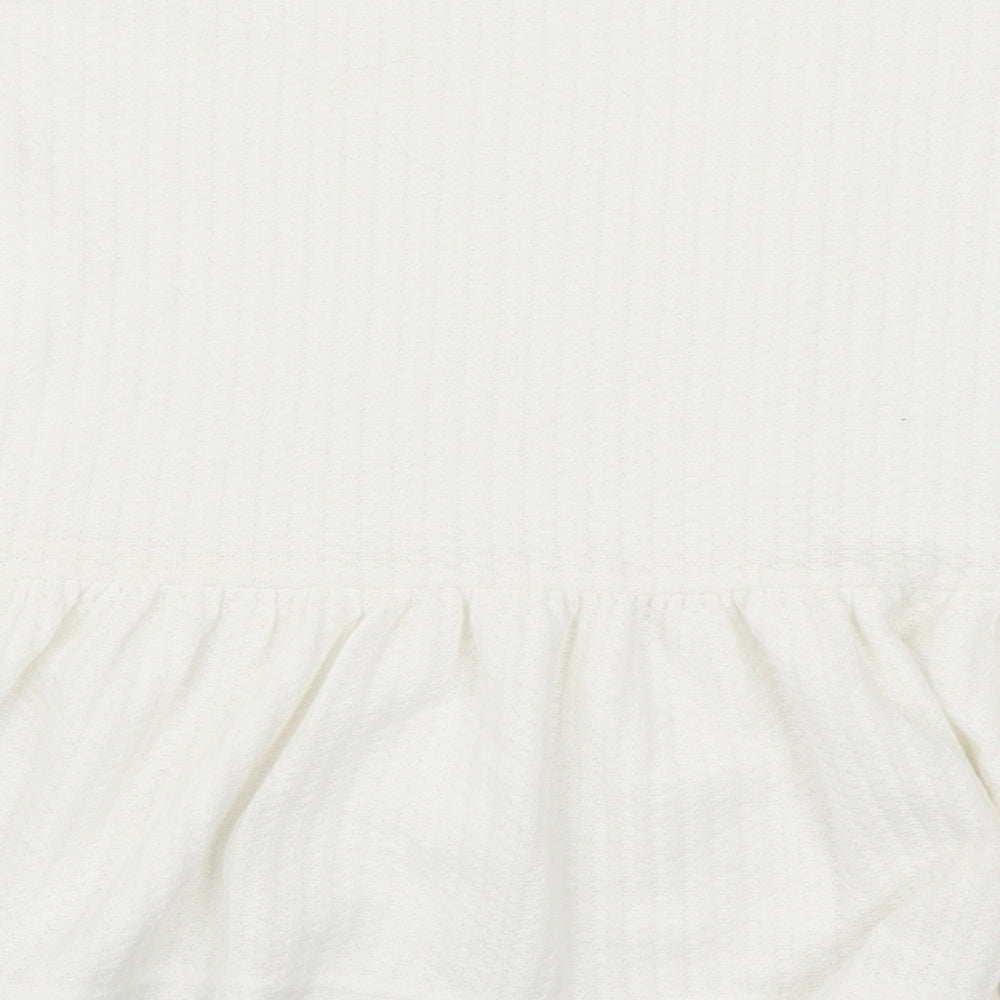 SheIn Womens White Pullover Sweatshirt Size S