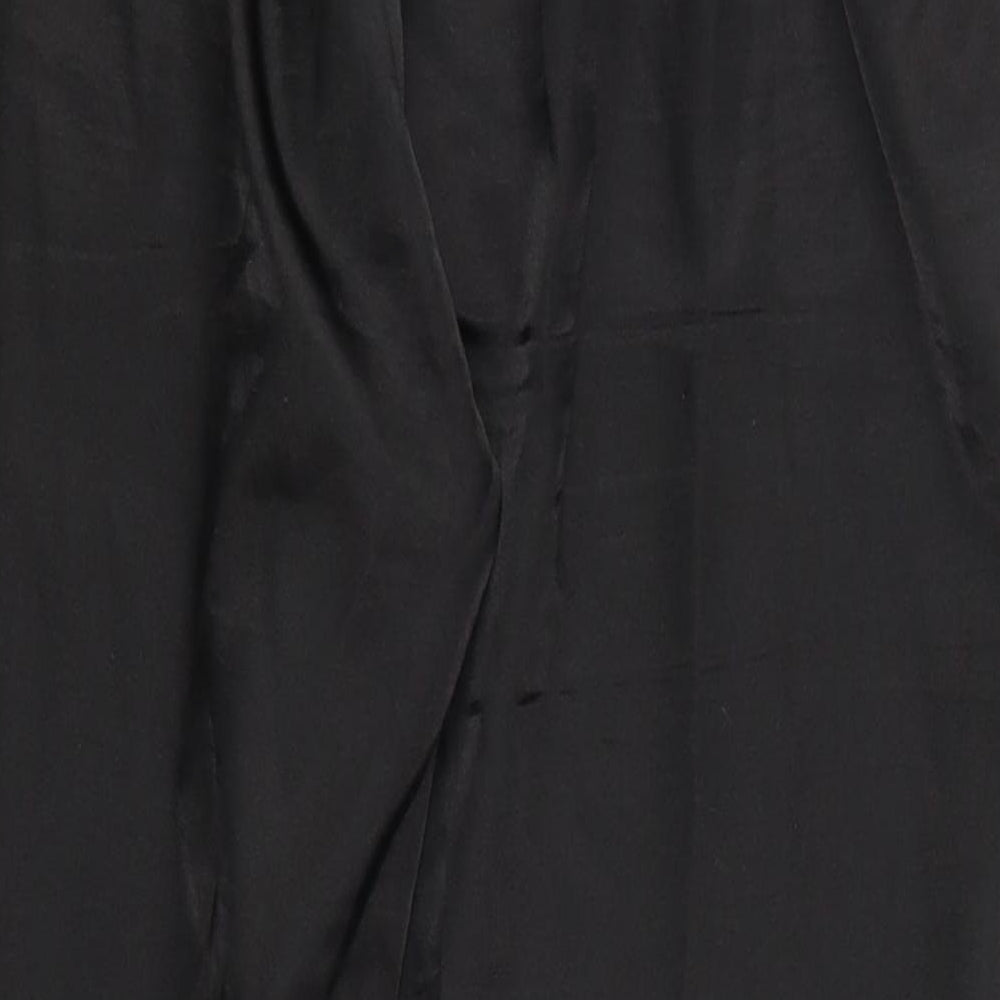 Preworn Womens Black Trousers Size S L25.5 in - Loungewear