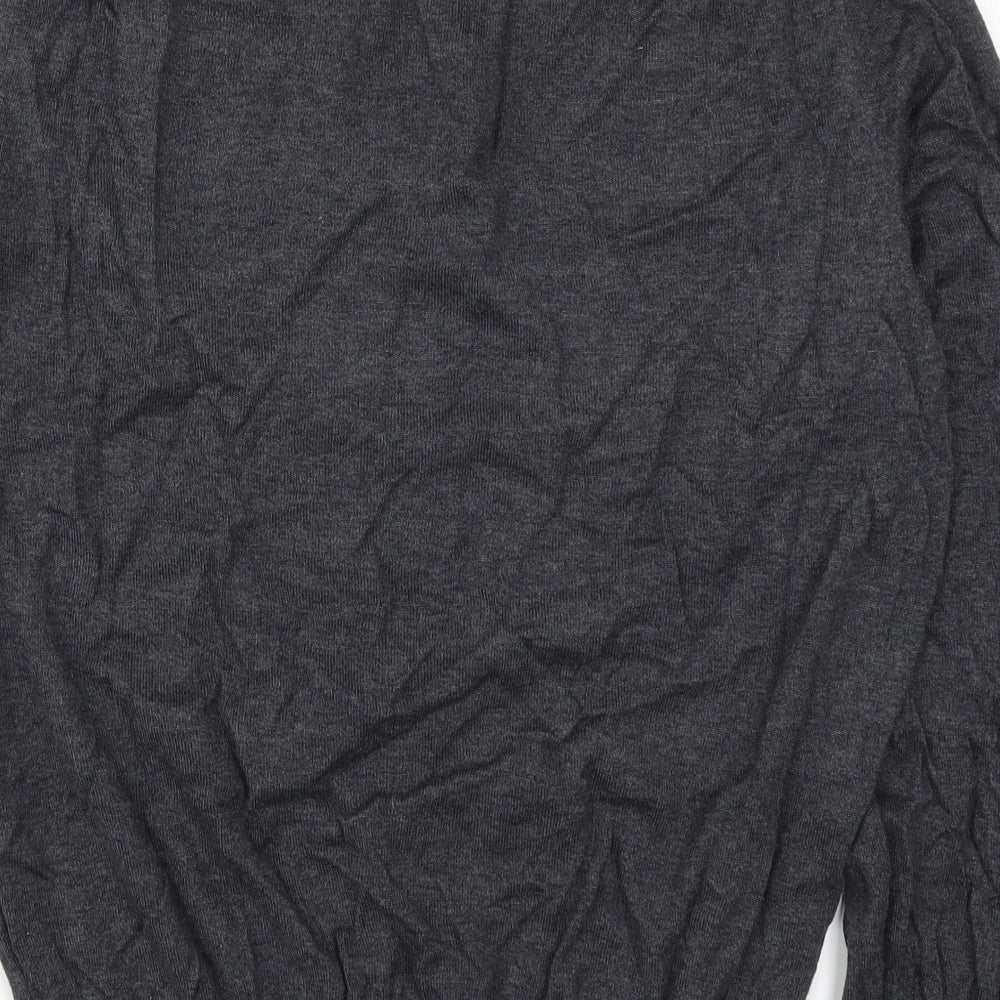 Palm Grove Mens Grey Knit Pullover Jumper Size L