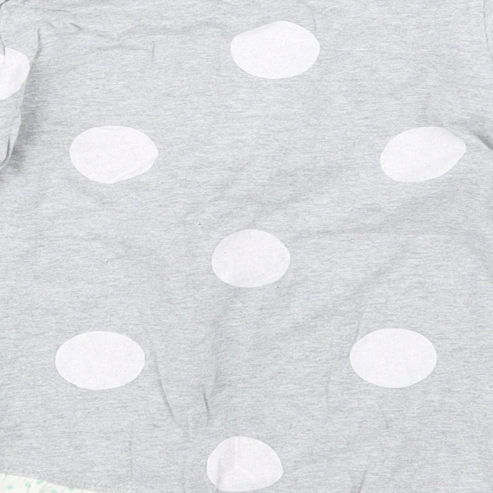 Marks and Spencer Girls Grey Basic T-Shirt Size 6-7 Years - Tatty Teddy