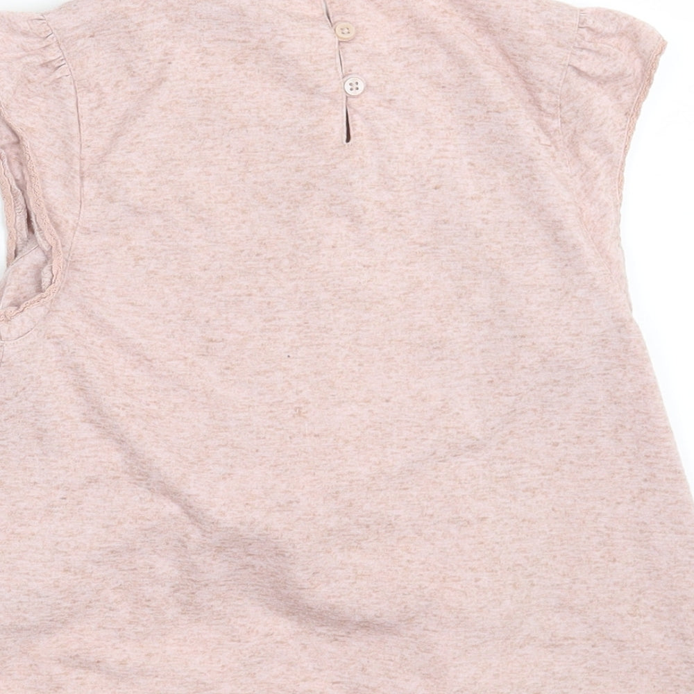 NEXT Girls Pink Basic T-Shirt Size 5 Years