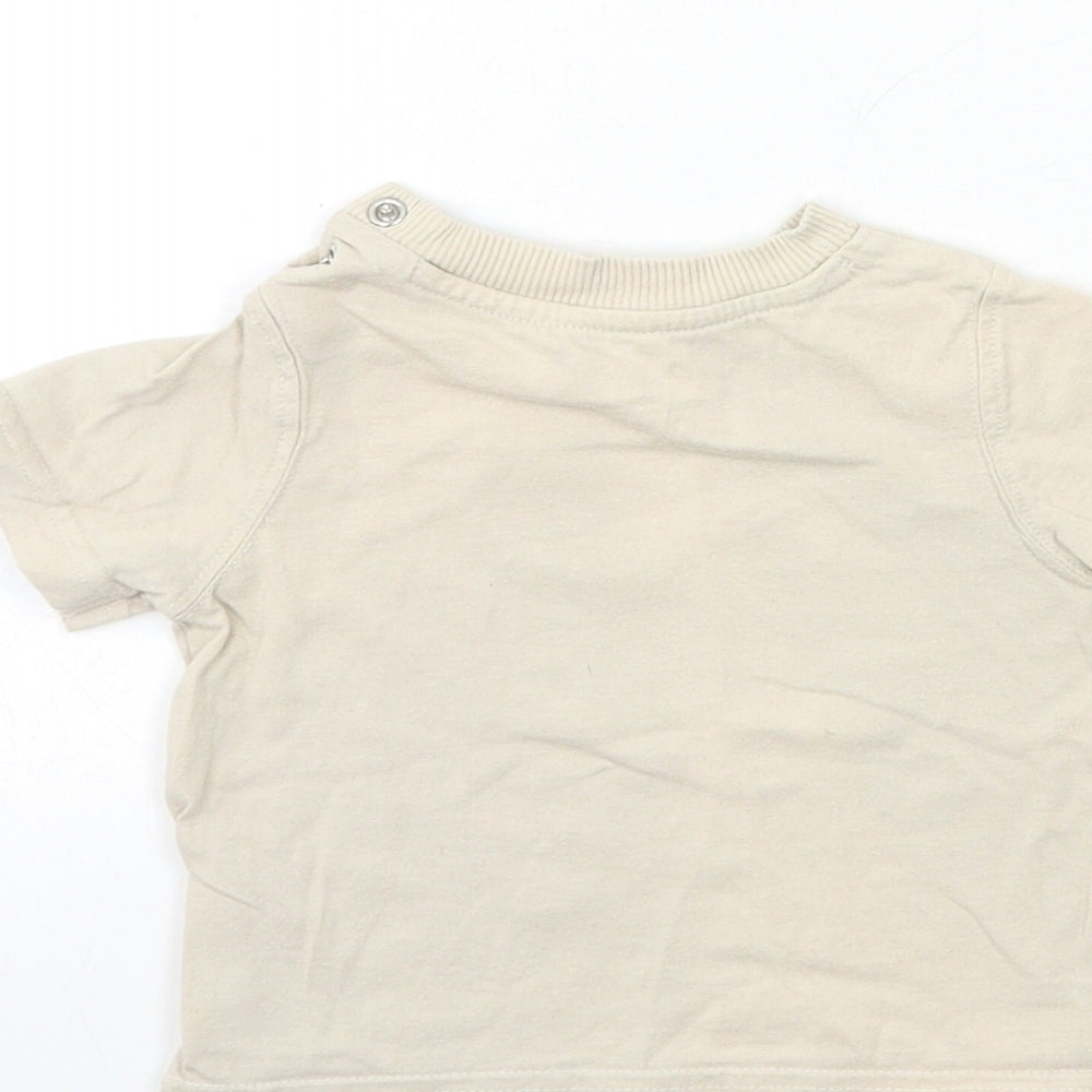 Mothercare Baby Beige Basic T-Shirt Size 3-6 Months - LITTLE FISH