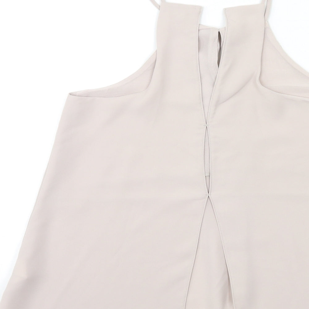 River Island Womens Grey Basic Blouse Size 8