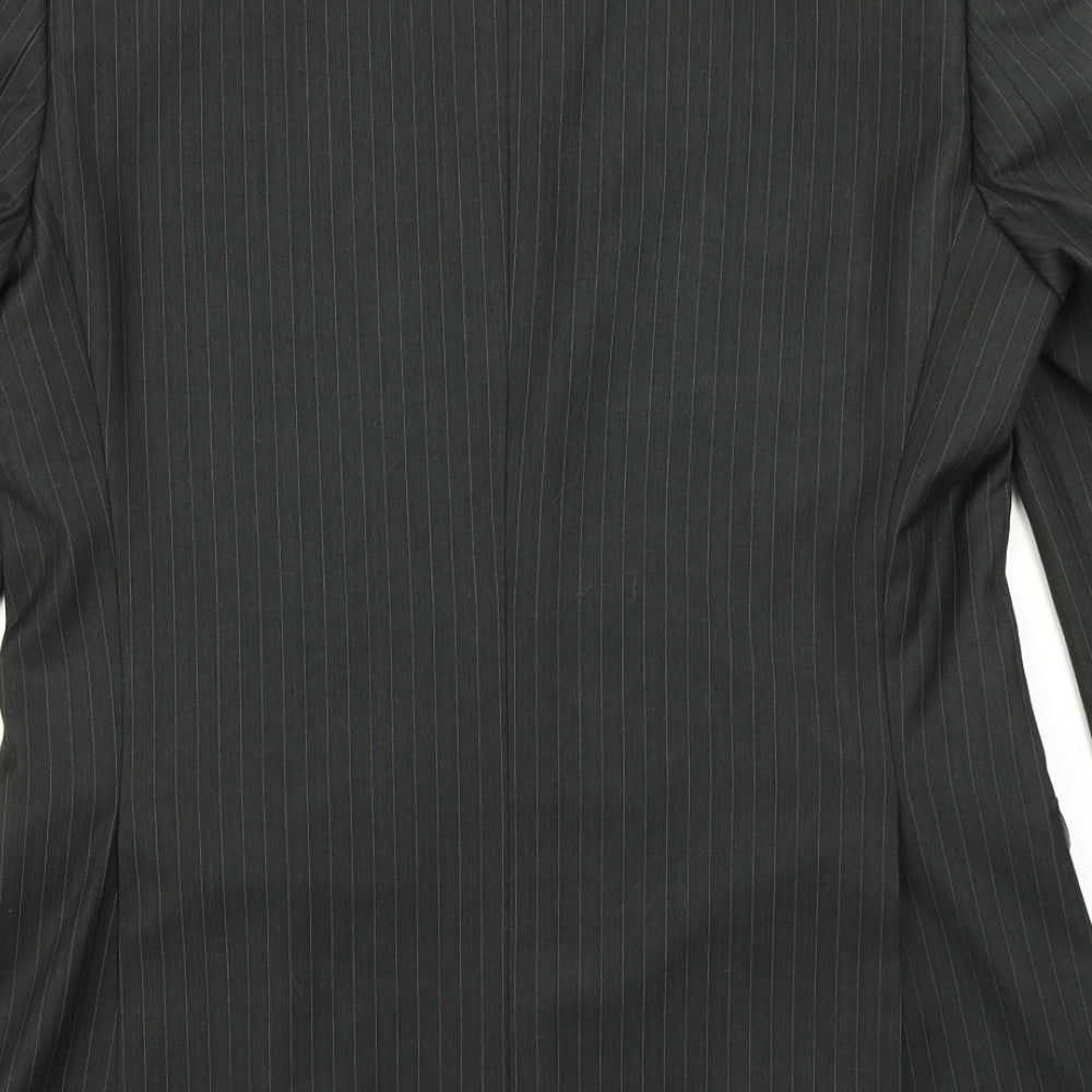 Burton Mens Black Striped Jacket Blazer Size 42
