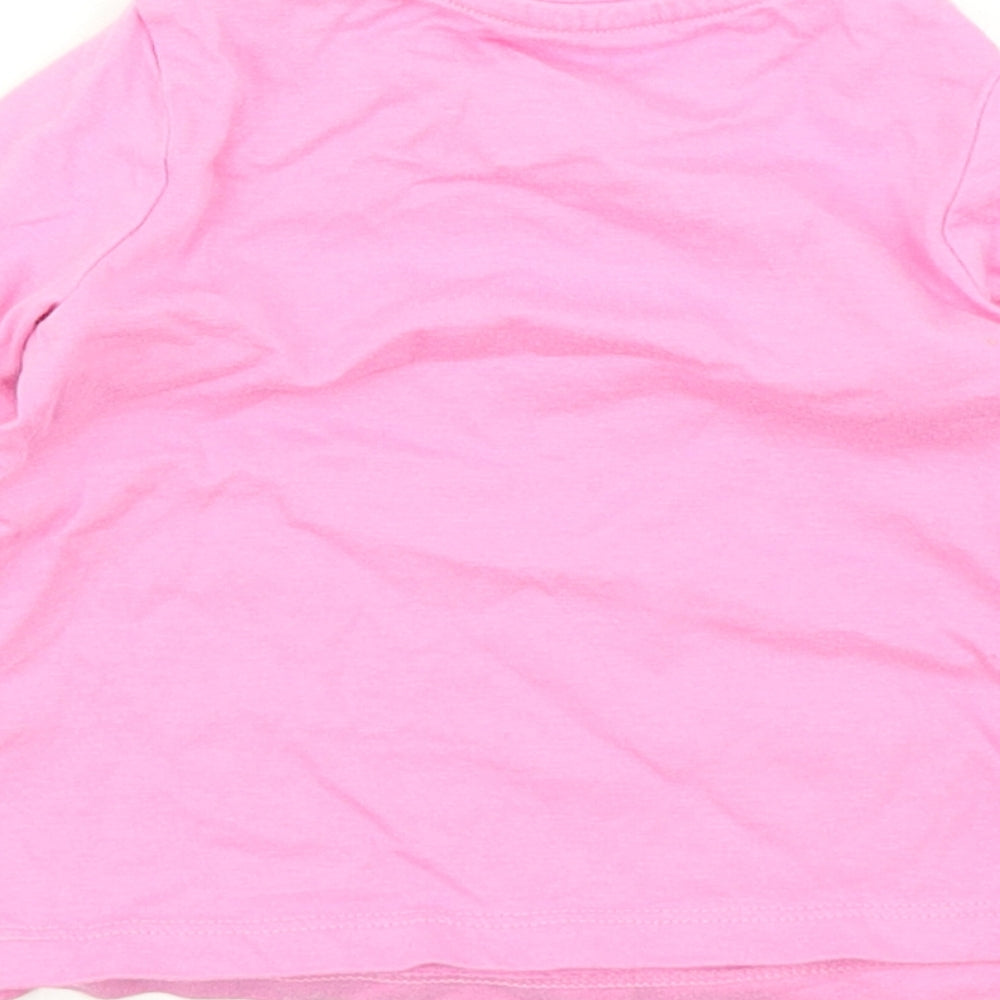 Mr Men Girls Pink Basic T-Shirt Size 3-6 Months - Little Miss Chatterbox