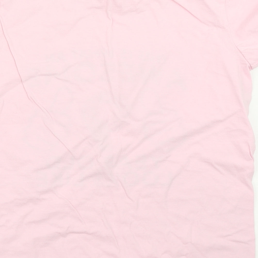 Gildan Girls Pink Basic T-Shirt Size 9-10 Years
