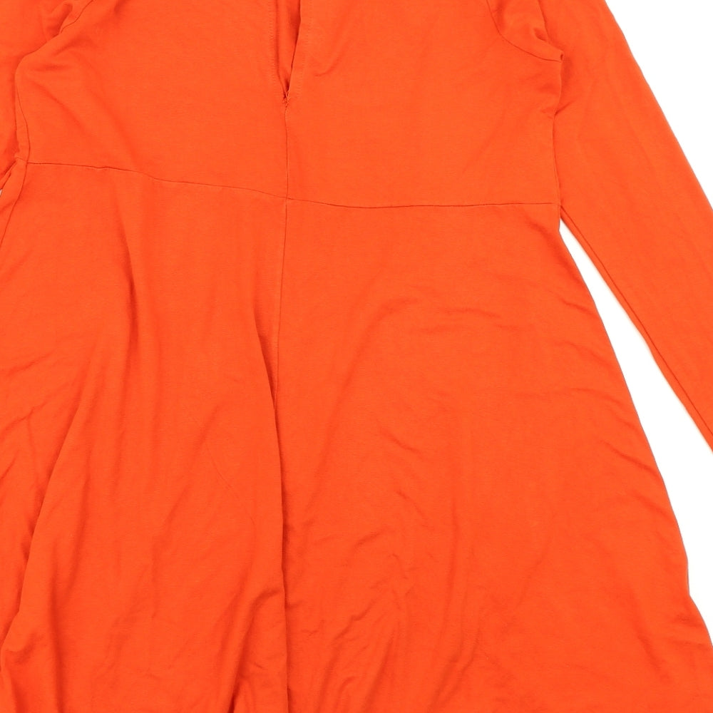 ASOS Womens Orange Fit & Flare Size 12