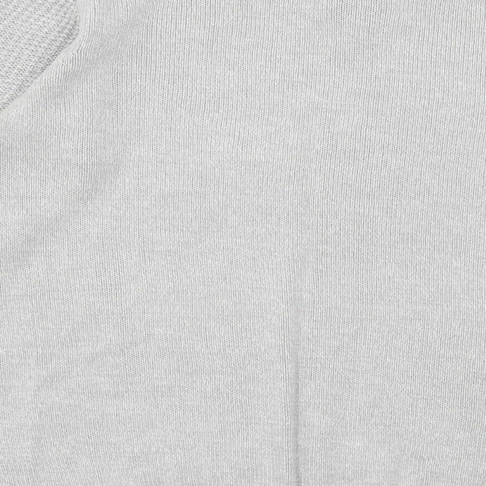 Isle Womens Grey Knit Pullover Jumper Size 14