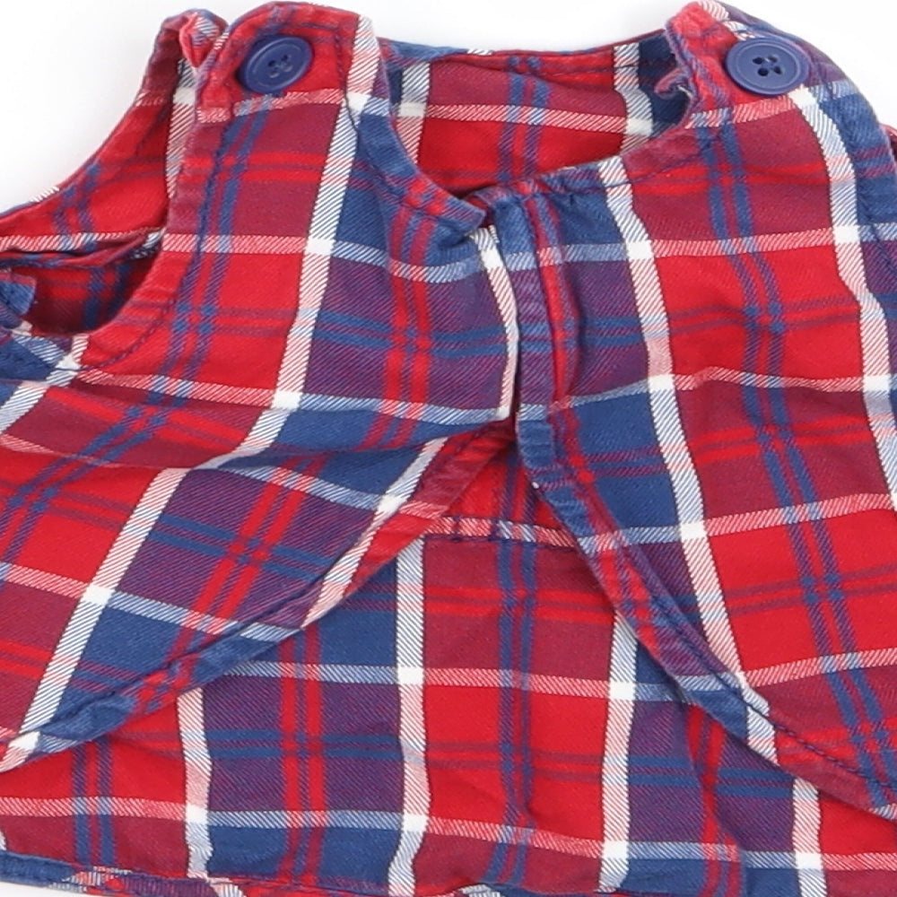 Polarn O. Pyret Girls Multicoloured Check Fit & Flare Size 0-3 Months