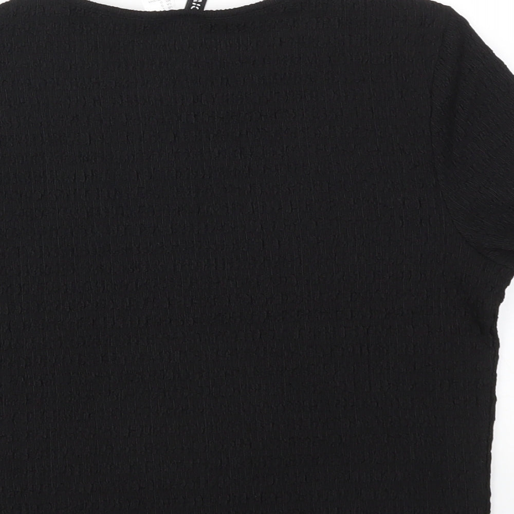 H&M Womens Black Basic T-Shirt Size L