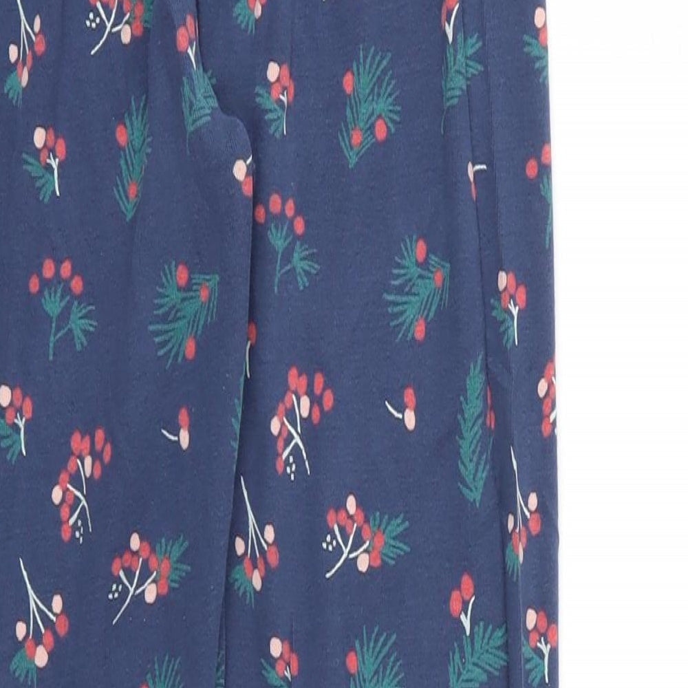 Girls Blue Floral Top Pyjama Top Size 12-13 Years