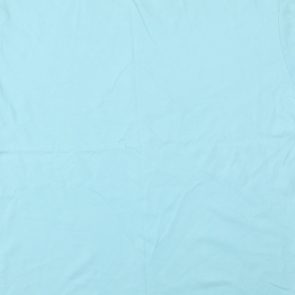 TROPICAL WORLD Womens Blue Basic T-Shirt Size XL