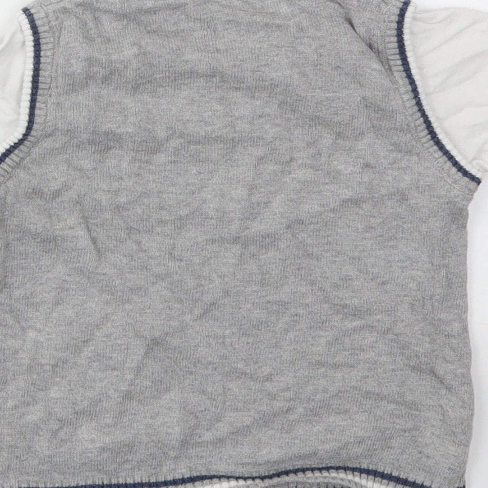 George Boys Grey Basic T-Shirt Size 9-12 Months