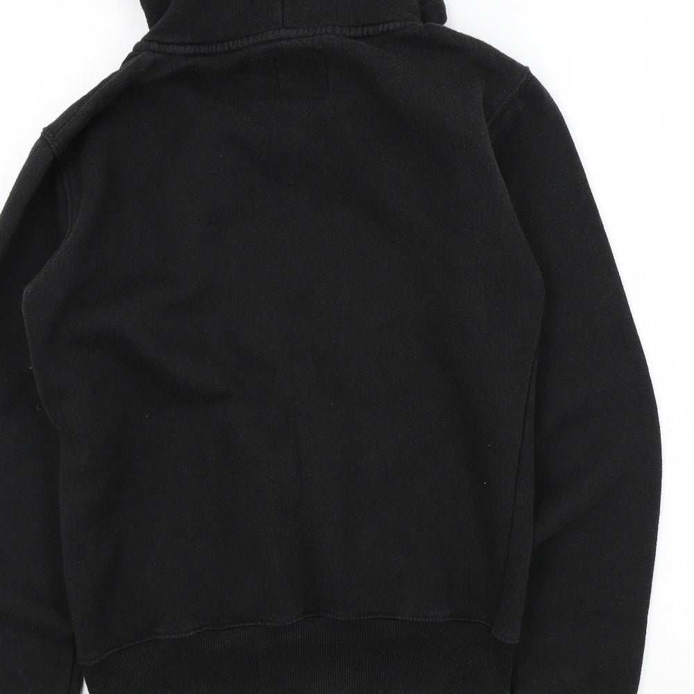 MALAIKA Girls Black Colourblock Full Zip Jumper Size L