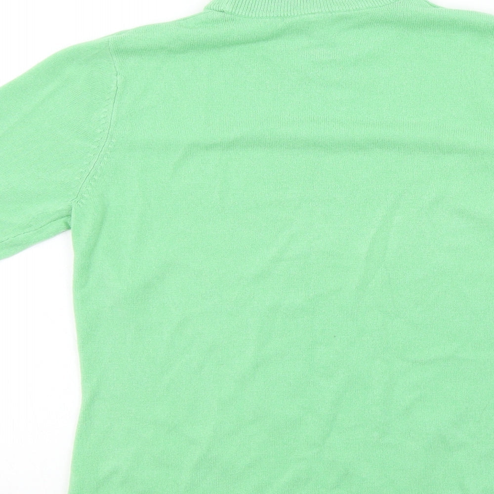 BHS Womens Green Pullover Jumper Size 10