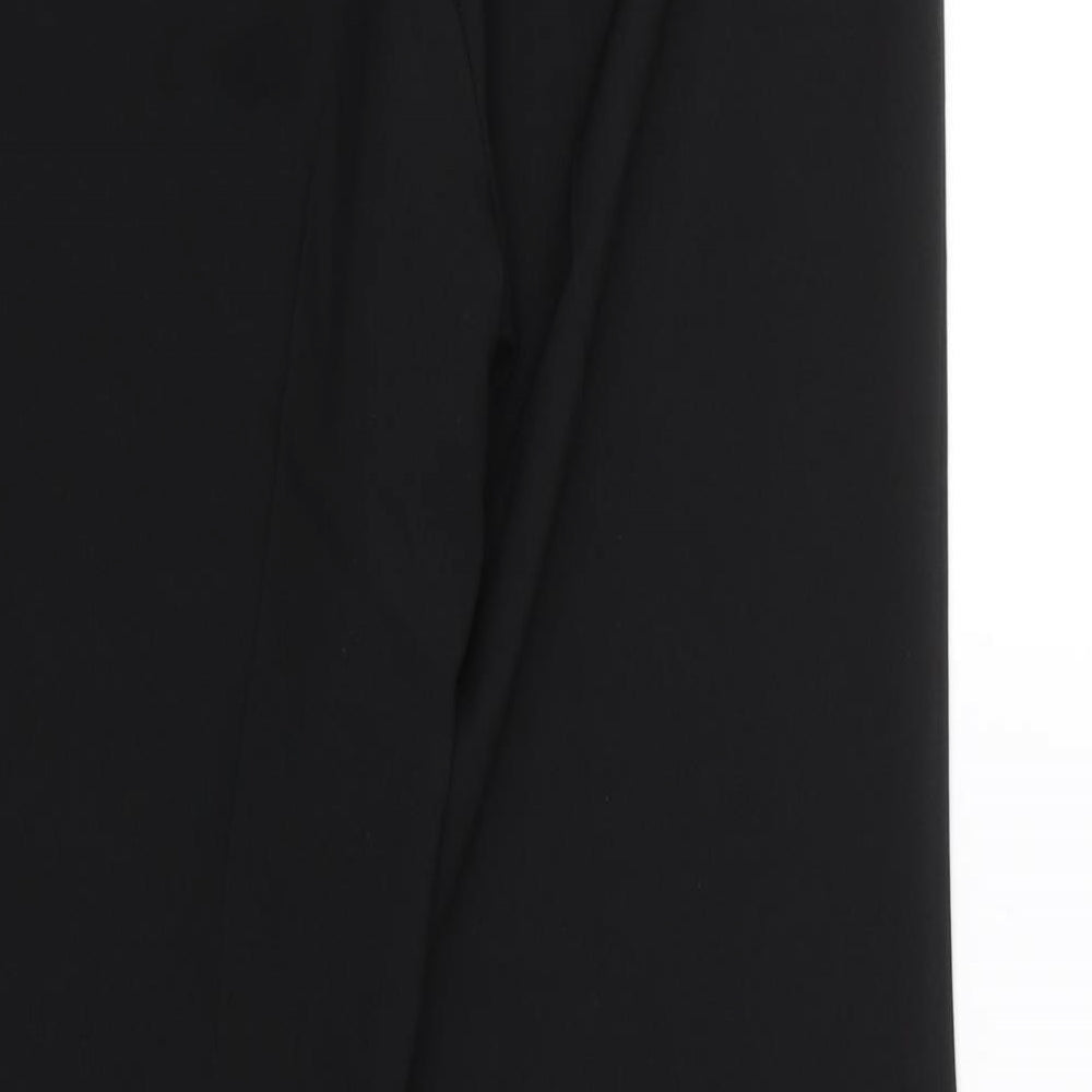 Papaya Womens Black Trousers Size 10 L27.5 in