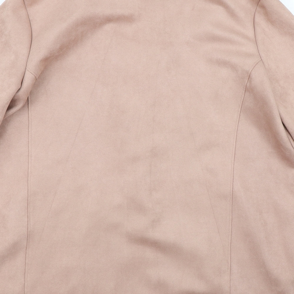 TU Womens Brown Trench Coat Coat Size 16