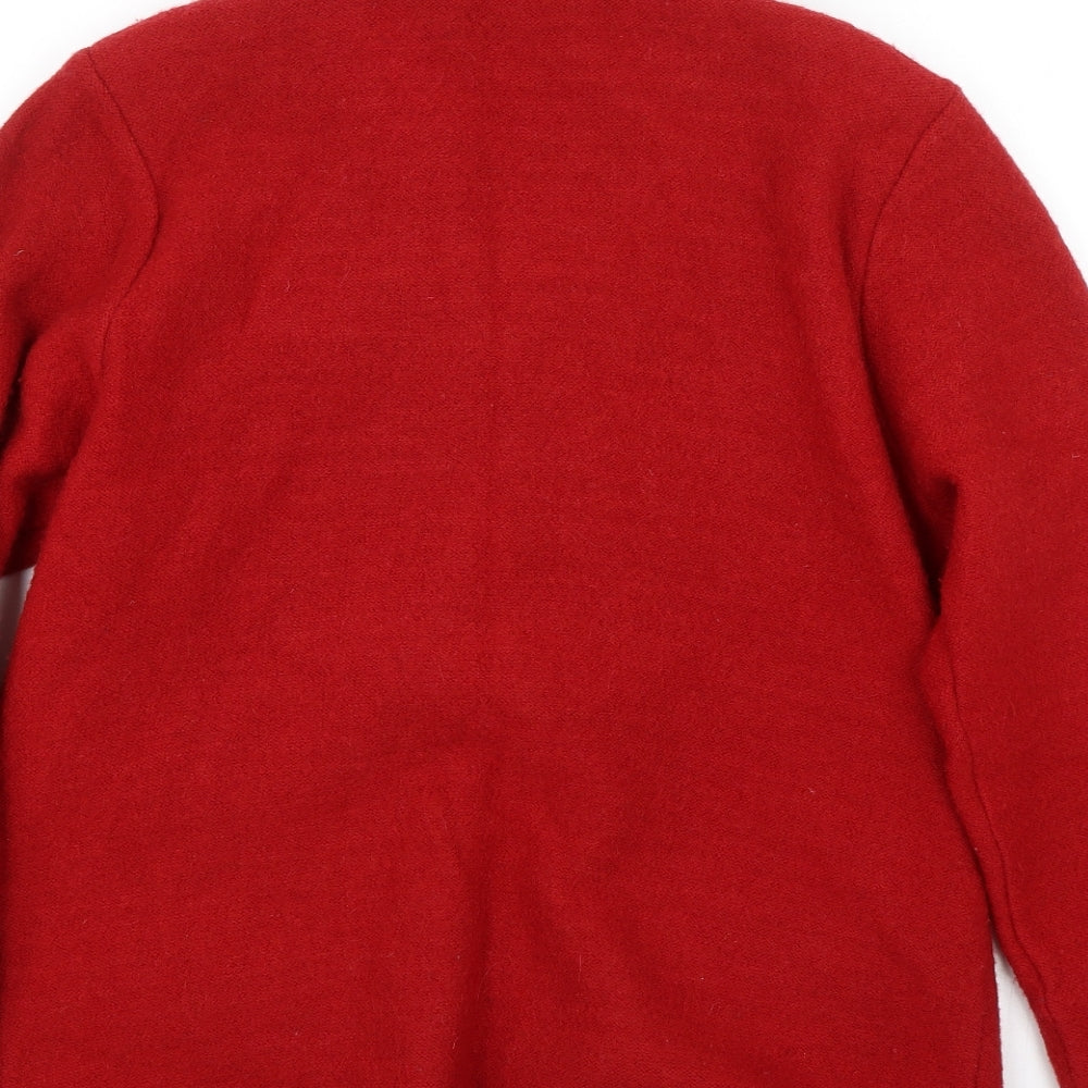 Tempo Reale Womens Red Overcoat Coat Size L