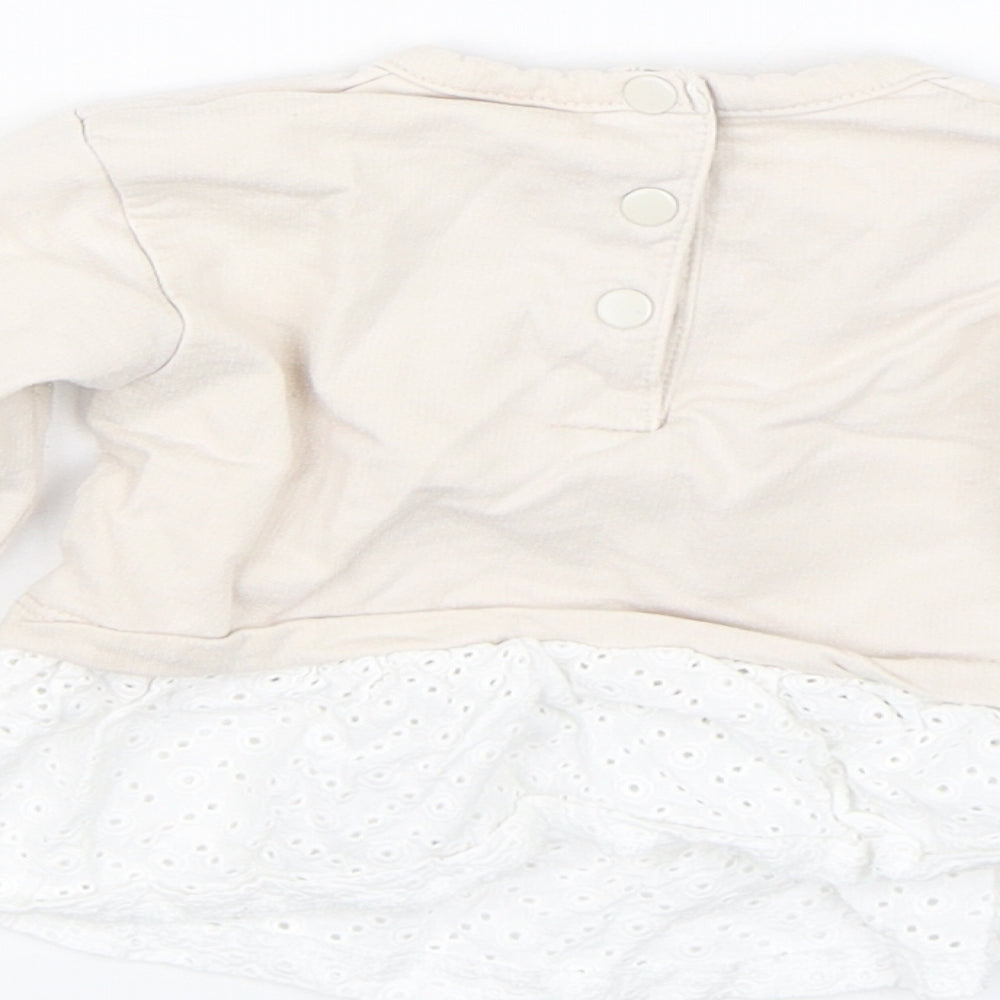 Prenatal Girls Beige Pullover Jumper Size 3-6 Months