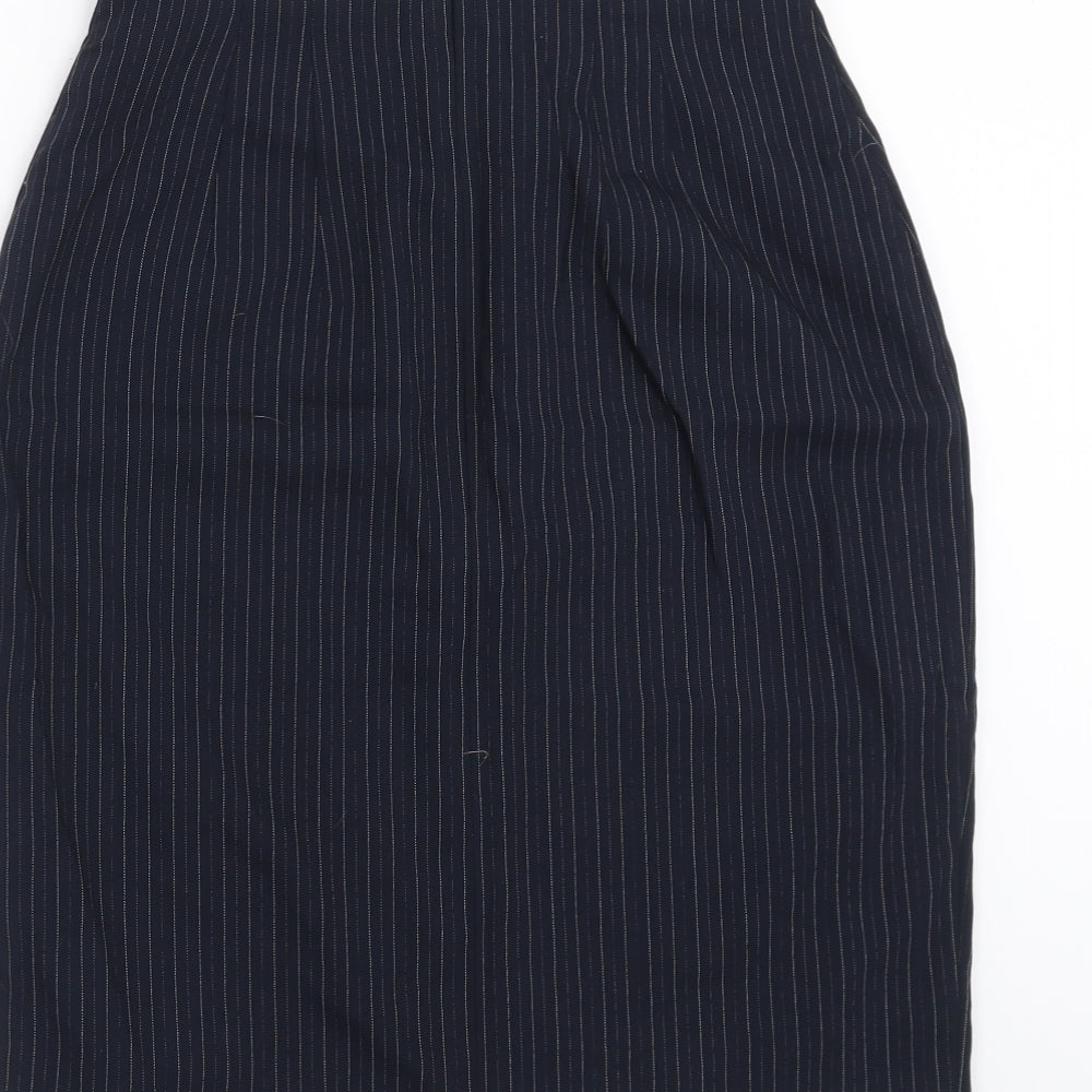 Richards Womens Blue Striped Straight & Pencil Skirt Size 12