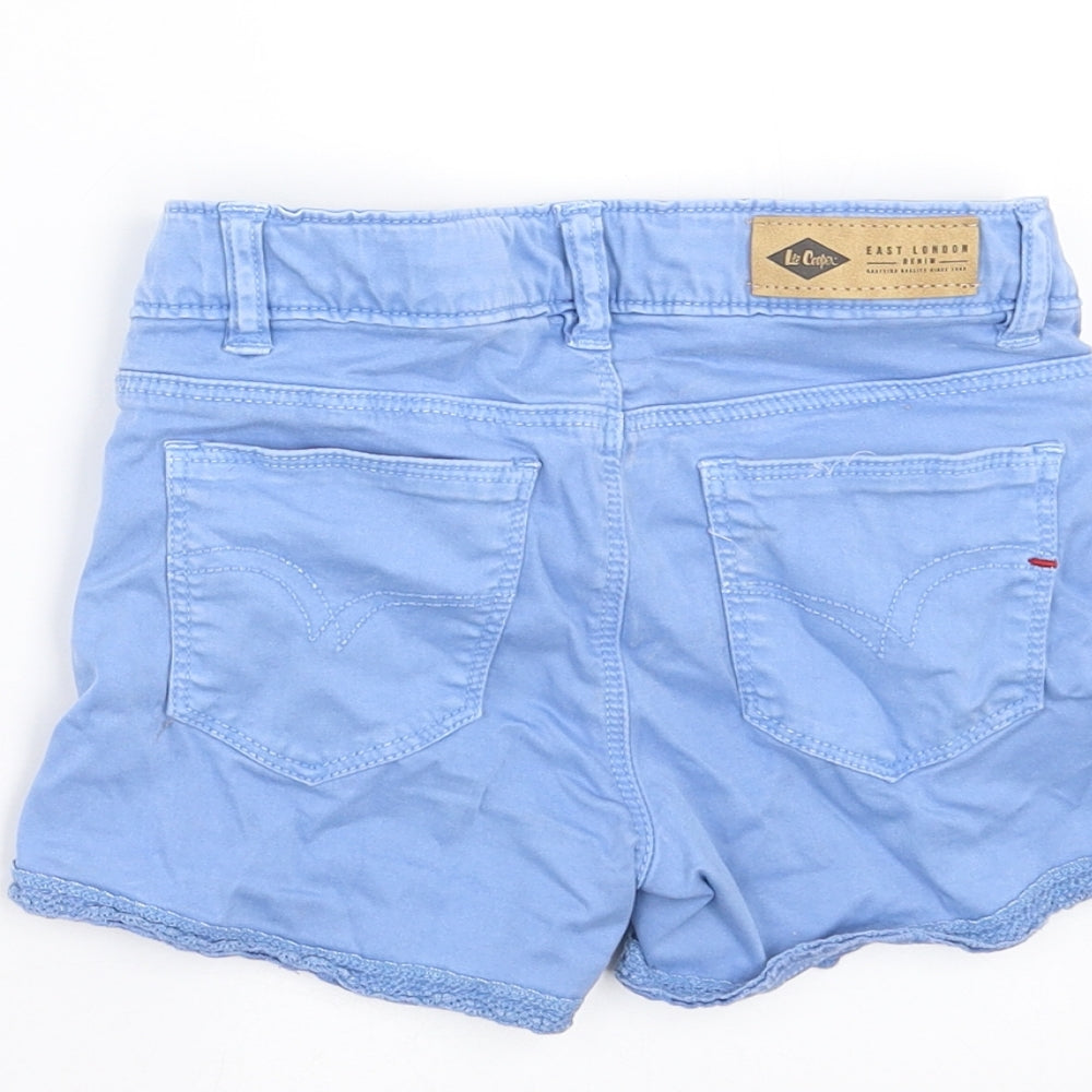 Lee Cooper Girls Blue Hot Pants Shorts Size 5-6 Years