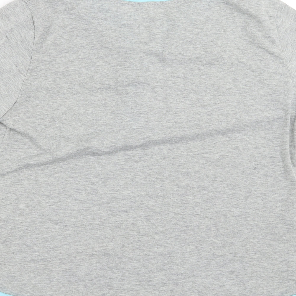 Preworn Womens Grey Basic T-Shirt Size XL