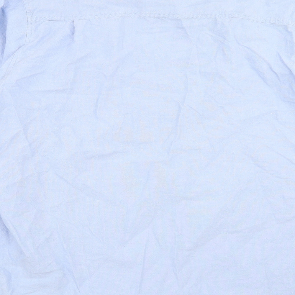 Lincoln Mens Blue Button-Up Size 2XL