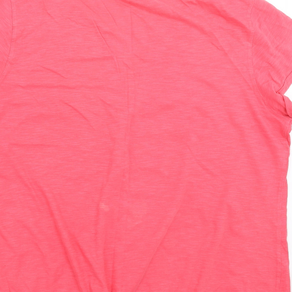 Marks & Spencer Womens Pink Basic T-Shirt Size 16