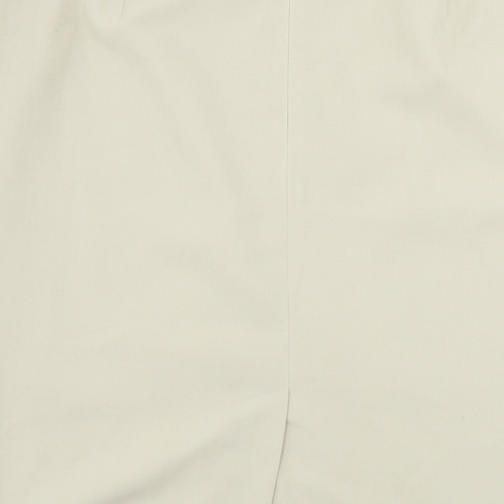 CMT Womens Beige A-Line Skirt Size 14