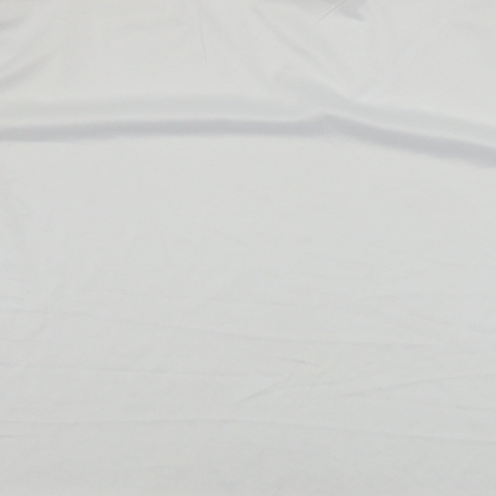 serious fun Womens White Basic T-Shirt Size XL