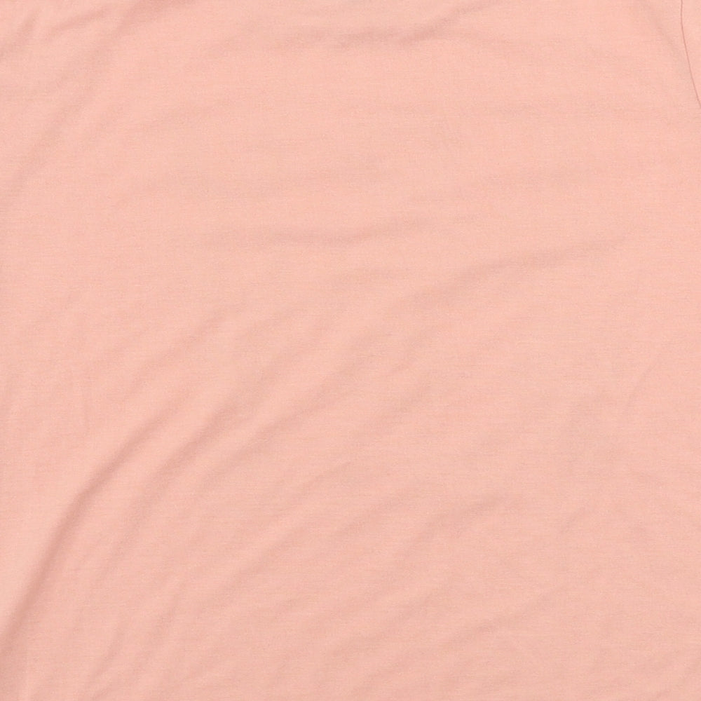 studio Womens Pink Basic T-Shirt Size 10