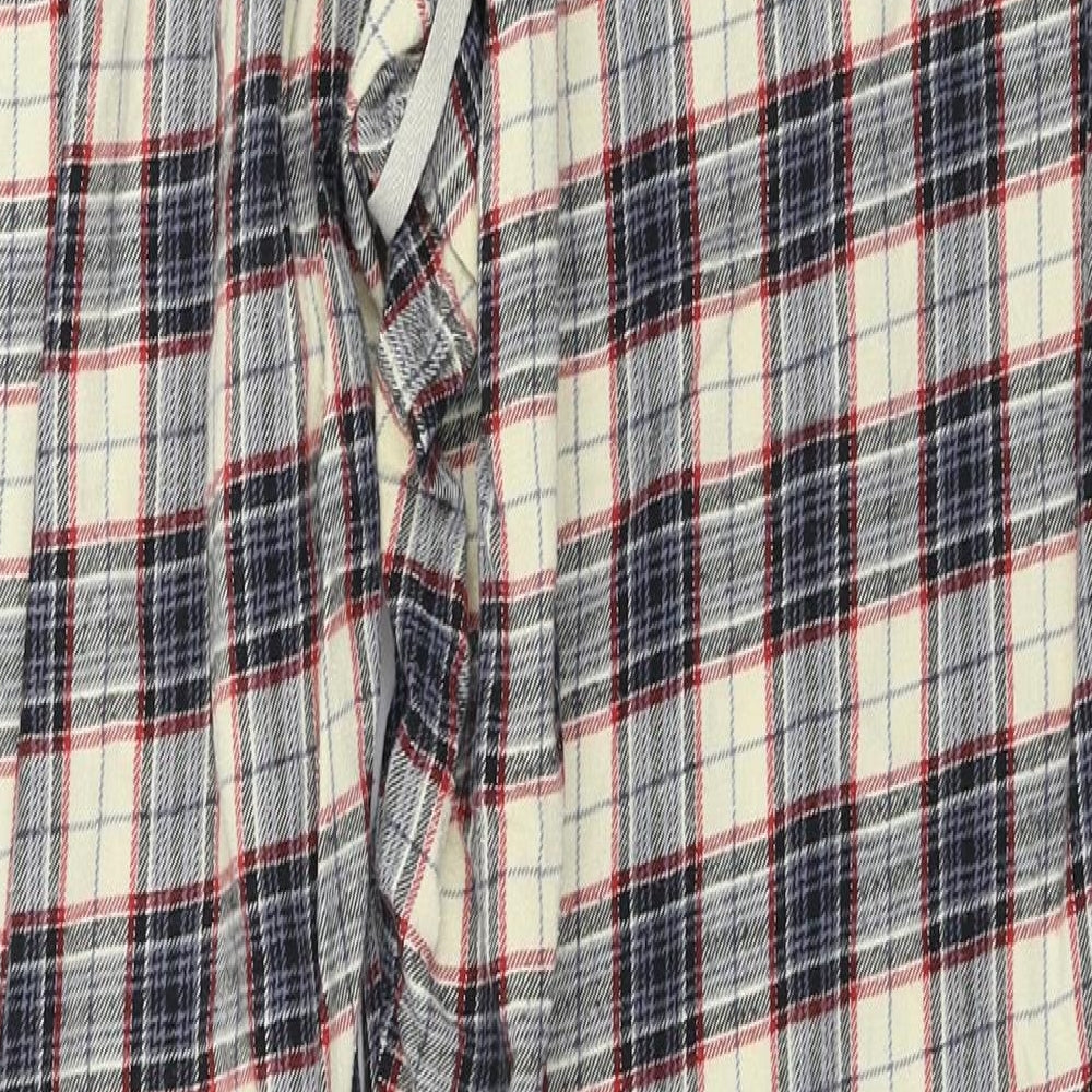 royal class Mens Beige Check Trousers Size L L27 in