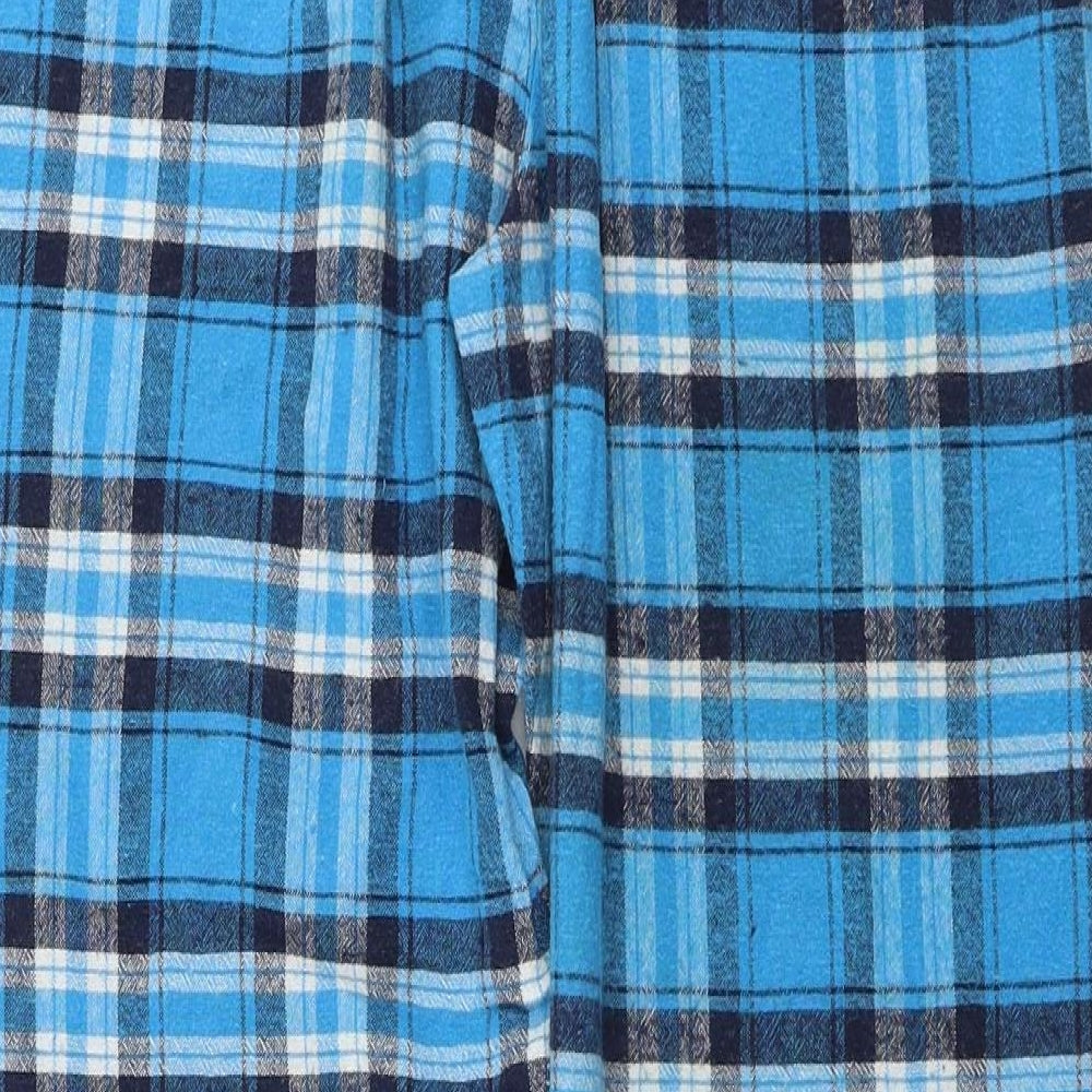 Location Womens Blue Check Trousers Size M L25 in