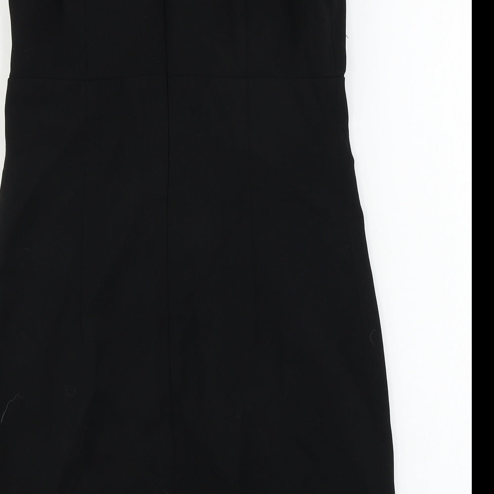 BCBG Womens Black A-Line Size 6